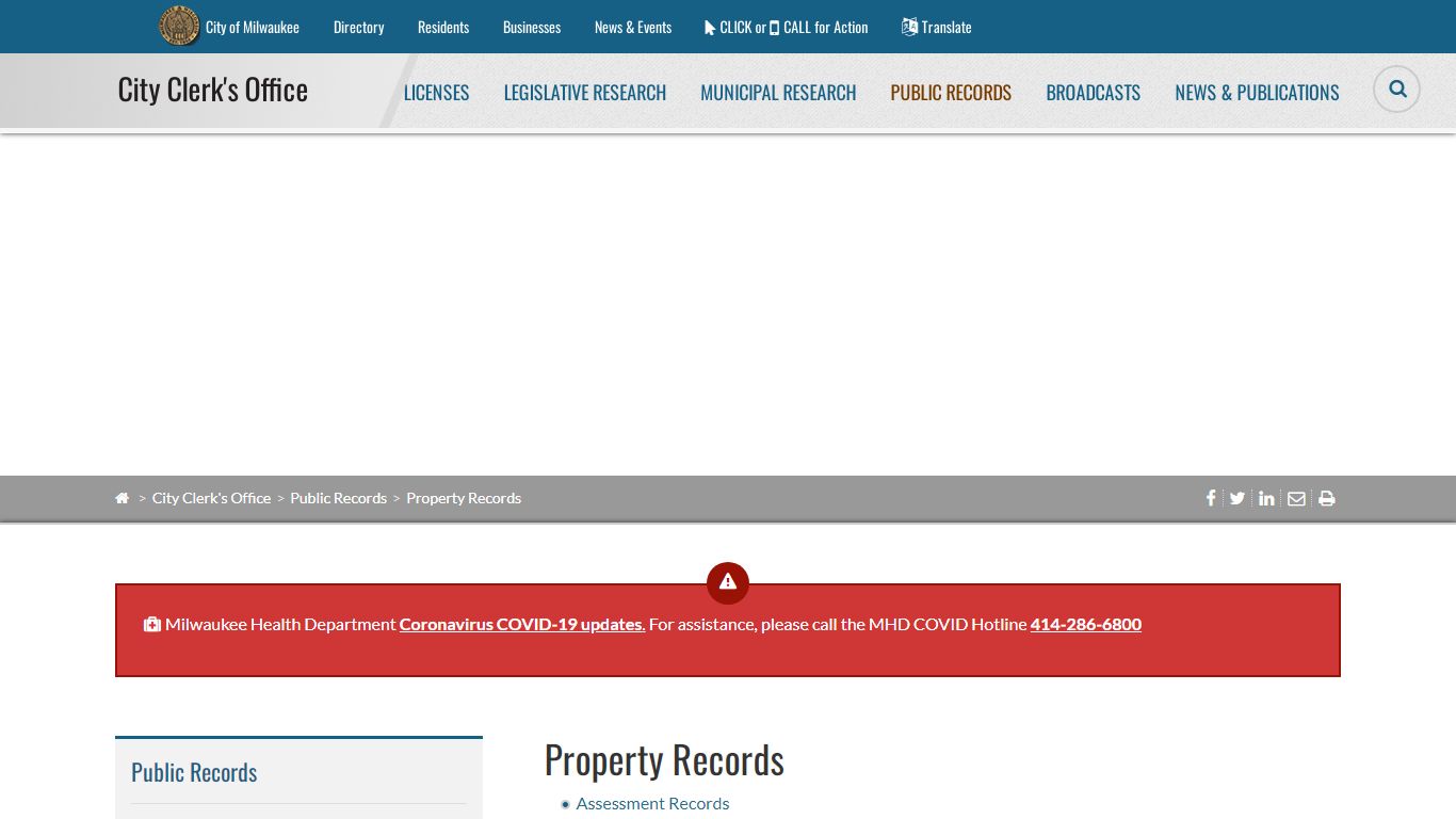 Property Records - Milwaukee